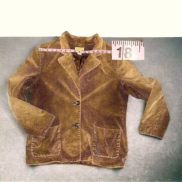 Limited Chino’s l Tan Corduroy Jacket, Blazer l 2 front pockets l 14 l EUC - Picture 8 of 13